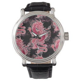 Reloj De Pulsera Galaxia del Dragón Rojo