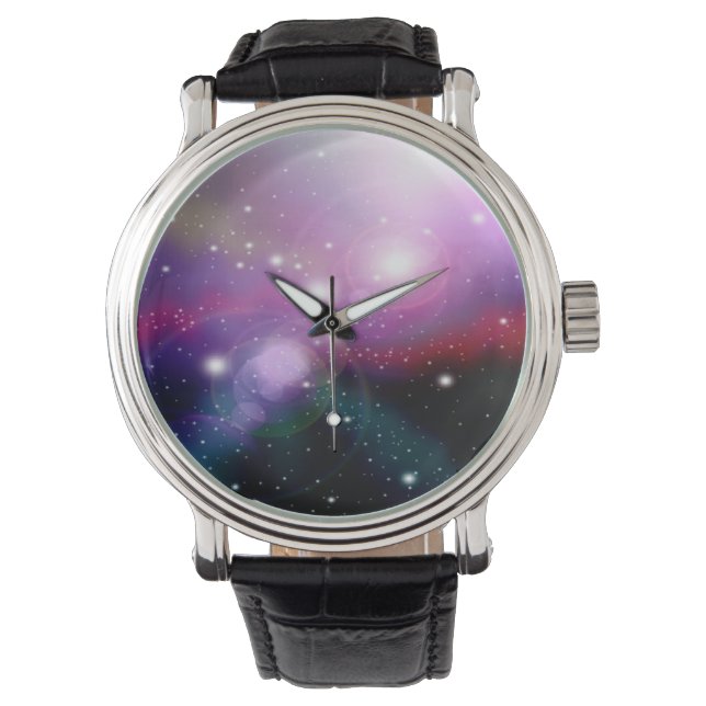 Reloj De Pulsera Galaxia púrpura (Anverso)