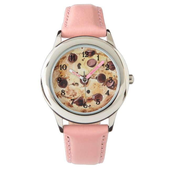 Reloj De Pulsera Galleta con chispas de chocolate (Anverso)