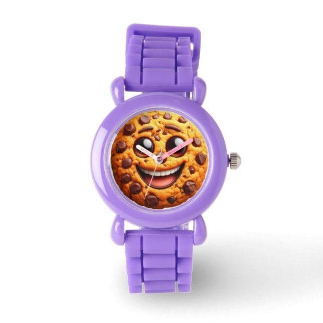 Reloj De Pulsera Galleta sonriente. (Anverso)