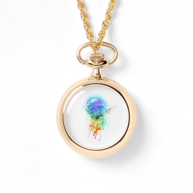 Reloj De Pulsera Gallito arcoiris (Anverso)