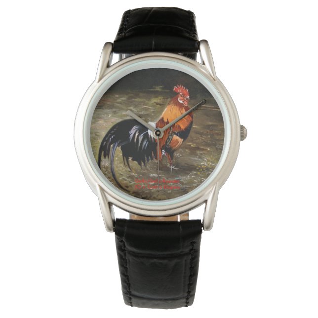 Reloj De Pulsera Gallo/Galo/Rooster (Anverso)