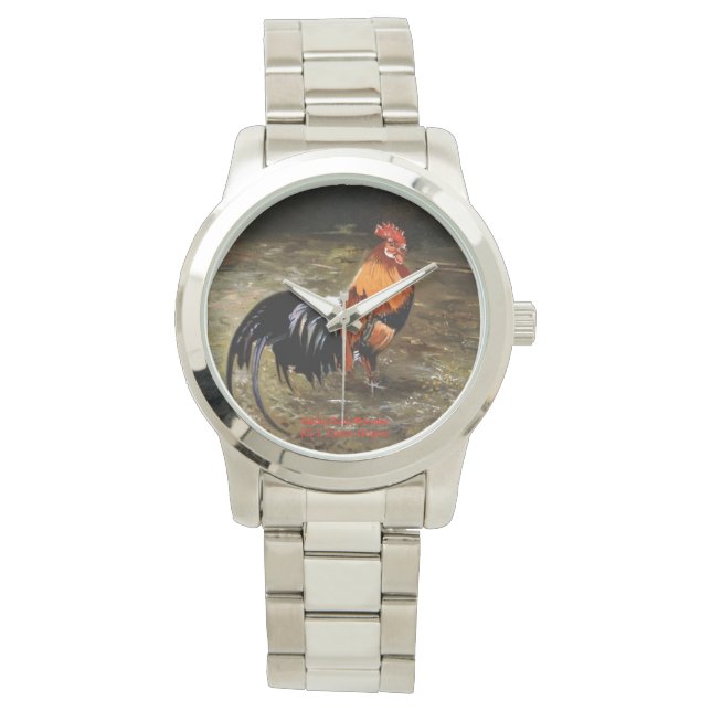Reloj De Pulsera Gallo/Galo/Rooster (Anverso)