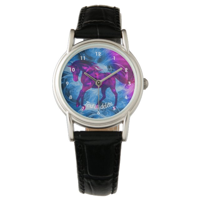 Reloj De Pulsera Galloping Animal Animal Art Personalizado (Anverso)