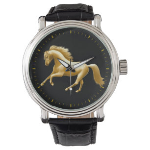 Reloj De Pulsera Galloping Golden Horse Watch