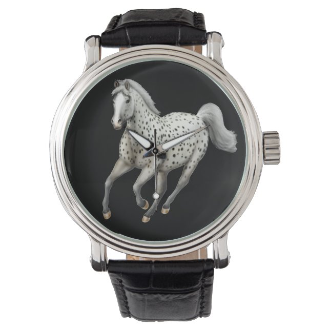 Reloj De Pulsera Galloping Leopard Appaloosa Horse Watch (Anverso)