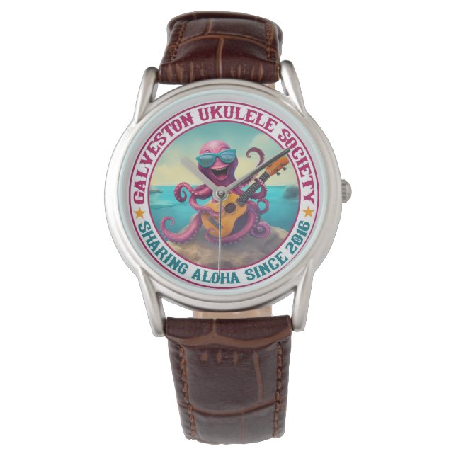 Reloj De Pulsera Galveston Ukulele Society GUS Watch (Anverso)