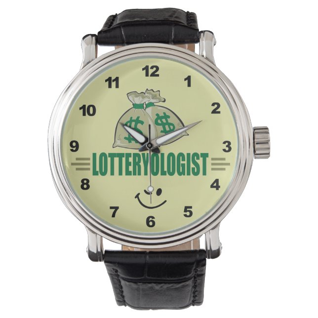 Reloj De Pulsera ¡Gana la Lotería! Funny Lottery Player (Anverso)