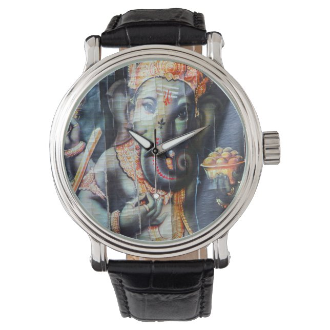 Reloj De Pulsera Ganesha Hindu elefante dios del éxito (Anverso)