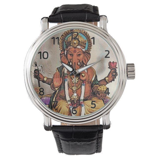 Reloj De Pulsera Ganesha Watch (con números romanos) (Anverso)