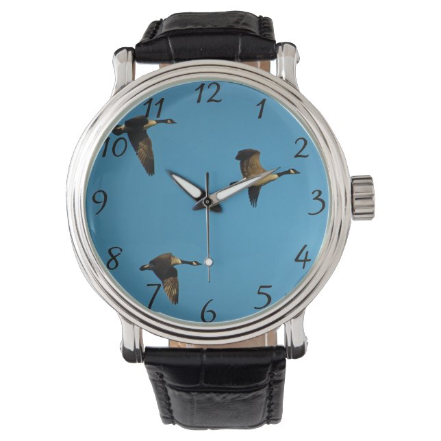 Reloj De Pulsera Gansos canadienses en vuelo (Anverso)