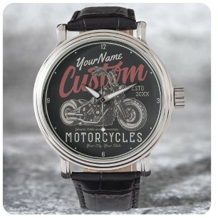 Reloj De Pulsera Garaje para motociclistas Rebel Cruiser Personaliz