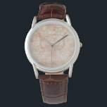 Reloj De Pulsera Garnet Weft<br><div class="desc">Garnet Weft III por June Erica Vess. Este diseño,  de color melocotón,  recuerda a un tejido estresado.</div>