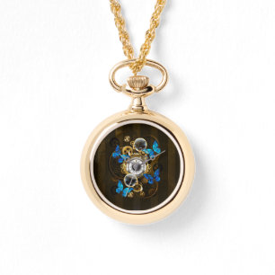 Reloj De Pulsera Gases de vapor y mariposas azules