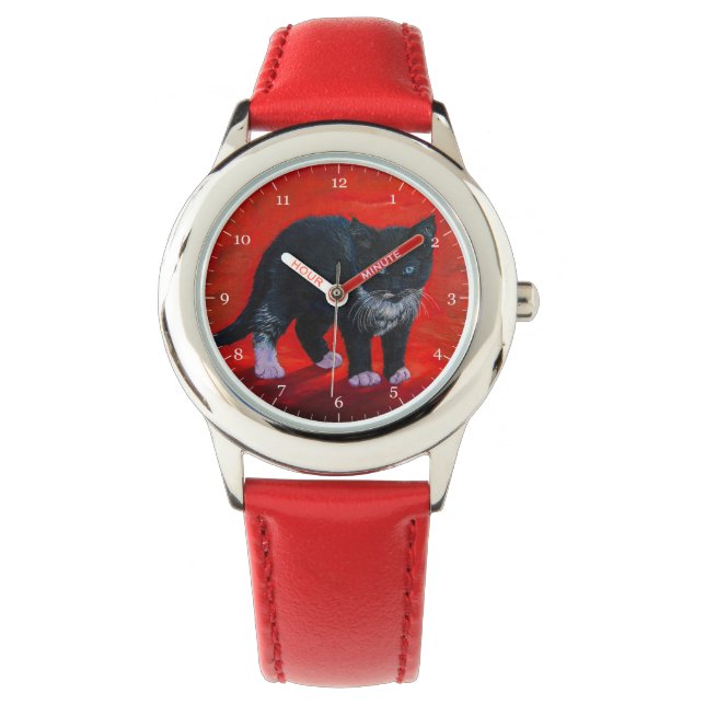 Reloj De Pulsera Gatito (Anverso)