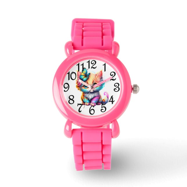 Reloj De Pulsera Gatito Bonito  (Anverso)