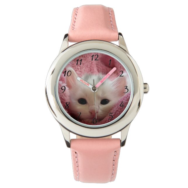 Reloj De Pulsera Gatito dulce suave (Anverso)