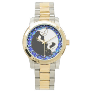 Reloj De Pulsera gatitos de yang del yin