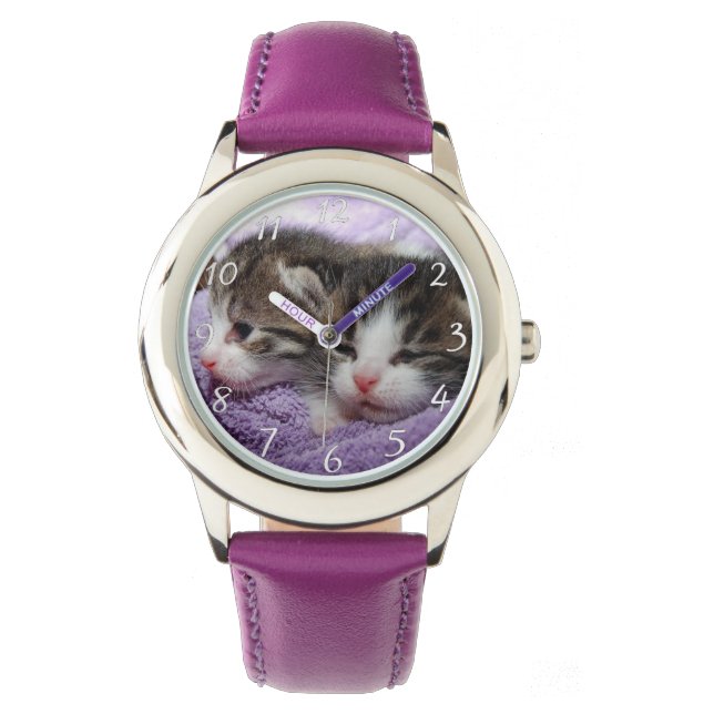 Reloj De Pulsera Gatitos dulces suaves (Anverso)