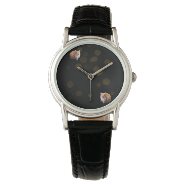 Reloj De Pulsera Gatitos Fluffy Fawn, (Anverso)