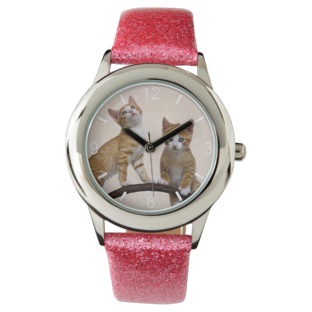 Reloj De Pulsera Gatitos para bebé gatos gatitos divertidos Gimnasi (Anverso)