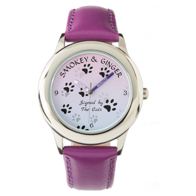 Reloj De Pulsera Gato (Anverso)