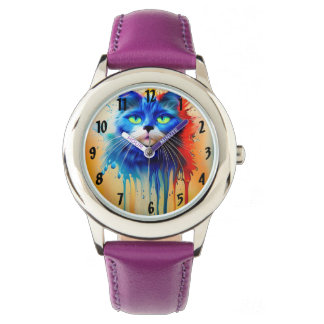Reloj De Pulsera Gato animal de inteligencia artificial