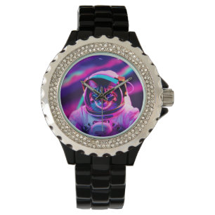 Reloj De Pulsera gato astronauta