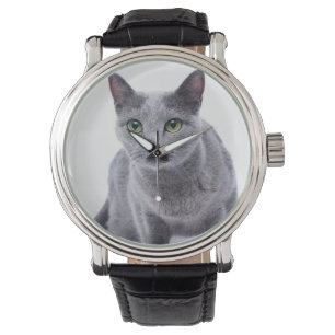 Reloj De Pulsera Gato azul ruso