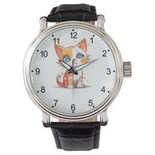 Reloj De Pulsera Gato blanco adorable