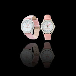 Reloj De Pulsera Gato blanco Bonito personalizado sentado en almoha