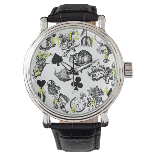 Reloj De Pulsera Gato Cheshire de Alice White Rabbit (Anverso)