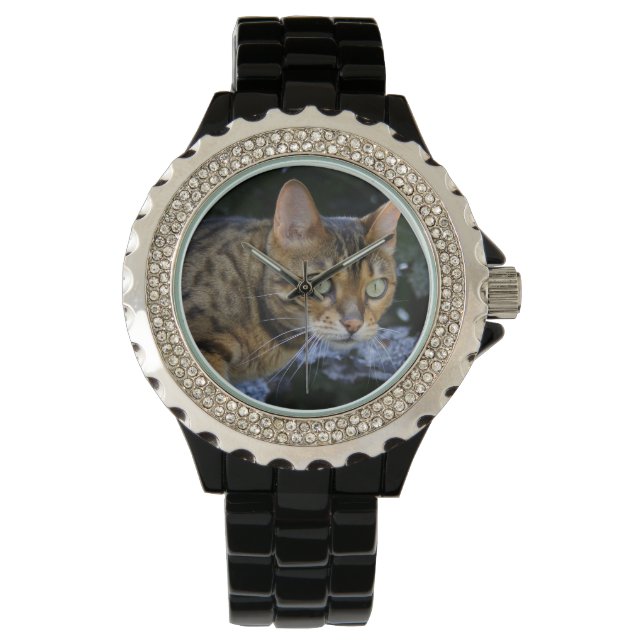 Reloj De Pulsera Gato de Bengala que se cuela (Anverso)