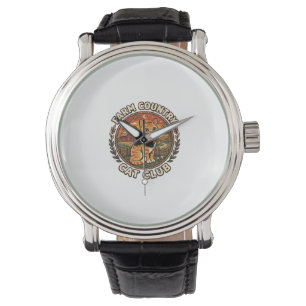 Reloj De Pulsera Gato de campo regalo para amante de gatos de campo