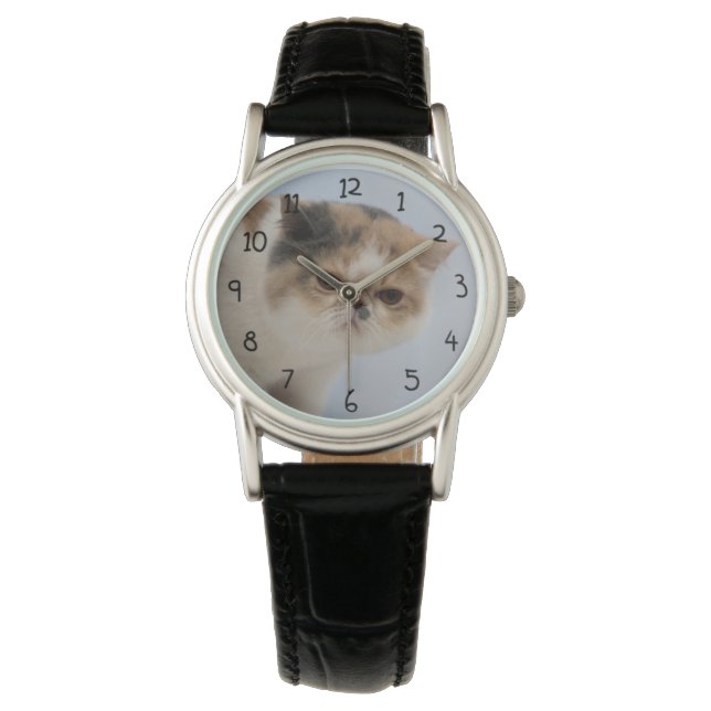 Reloj De Pulsera Gato de cara gruñón (Anverso)