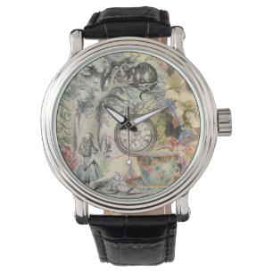 Reloj De Pulsera Gato de Cheshire Alice en el País de las Maravilla