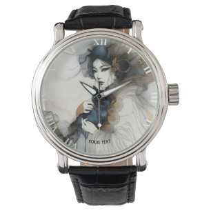 Reloj De Pulsera Gato de Chica japonés con fantasía
