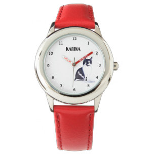 Reloj De Pulsera Gato de gatos de gatito de carne de gatito de gato
