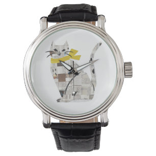 Reloj De Pulsera gato de newspapar