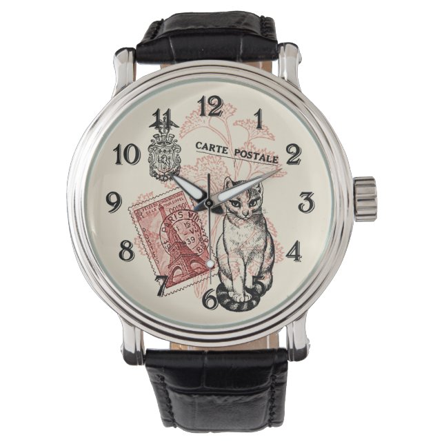 Reloj De Pulsera Gato de París (Anverso)