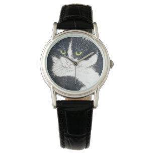 Reloj De Pulsera Gato de Tuxedo