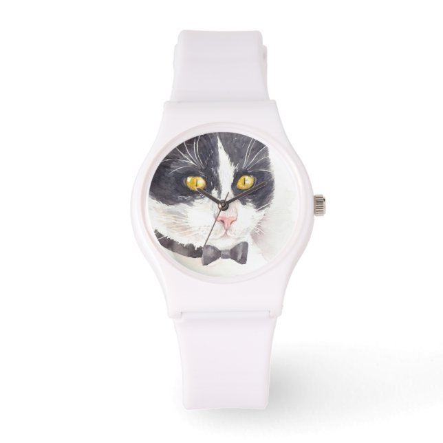Reloj De Pulsera Gato de Tuxedo (Anverso)