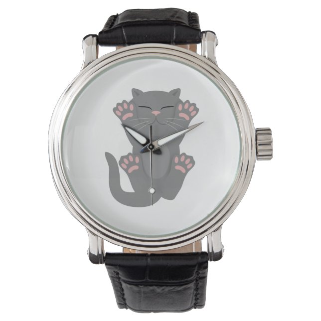 Reloj De Pulsera Gato durmiendo (Anverso)