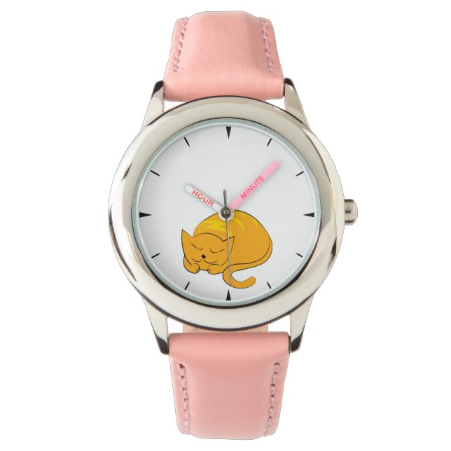 Reloj De Pulsera Gato durmiente (Anverso)