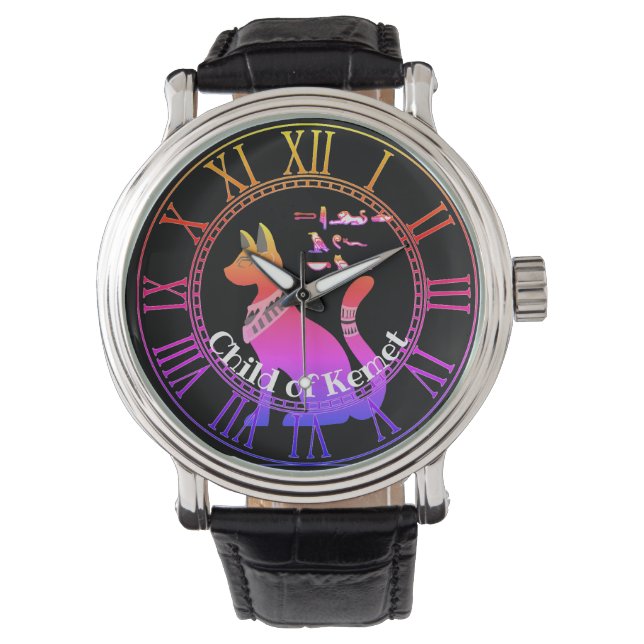 Reloj De Pulsera Gato egipcio (Anverso)