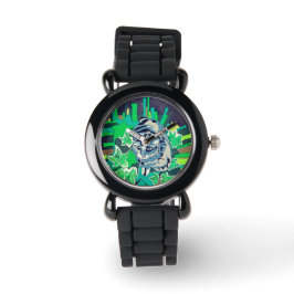 Reloj De Pulsera Gato en el jardín