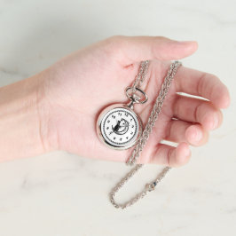 Reloj De Pulsera Gato en la silueta lunar