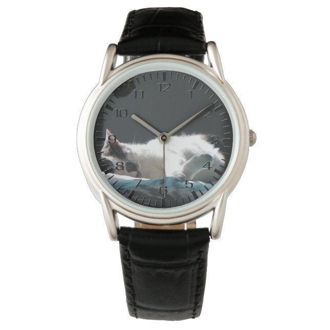 Reloj De Pulsera Gato en Sunspot No molestar (Anverso)