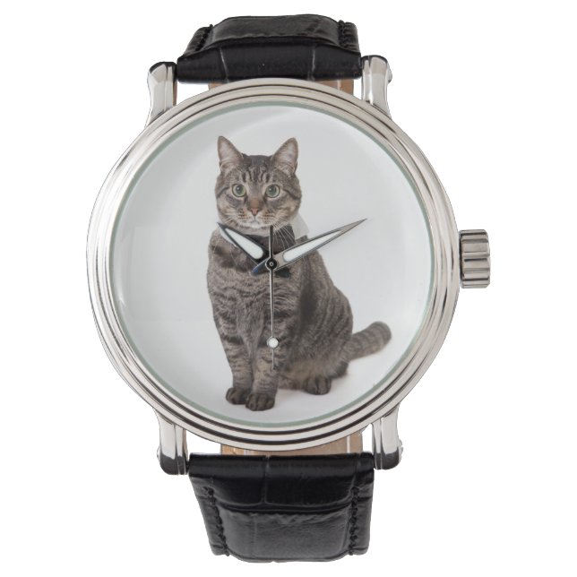 Reloj De Pulsera Gato en Tuxedo (Anverso)