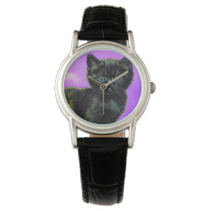 Reloj De Pulsera Gato estilo Van Gogh